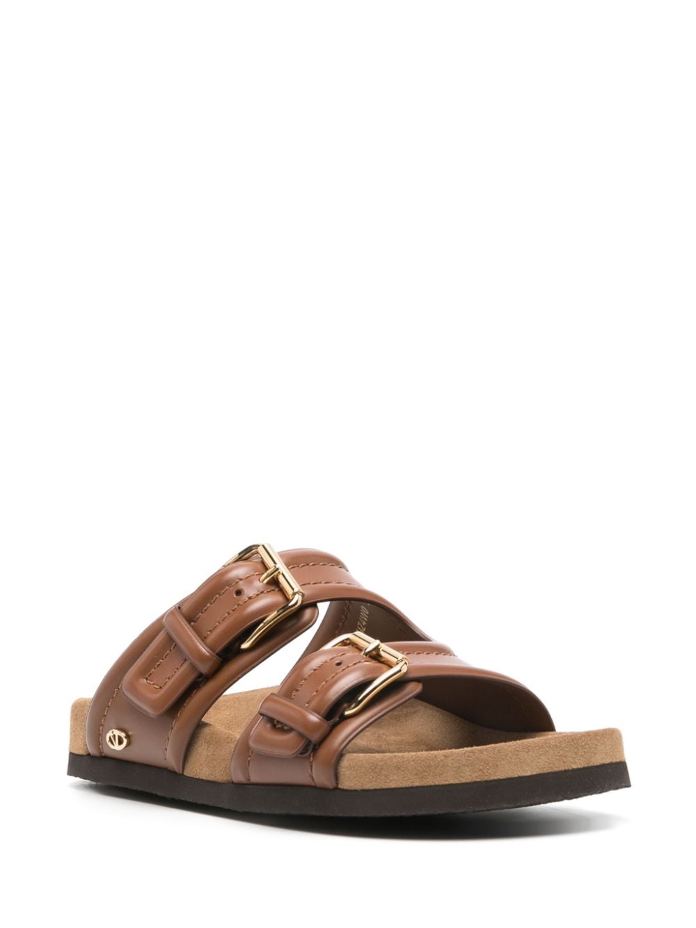 VALENTINO GARAVANI Elegant Leather Sandals with Iconic Logo