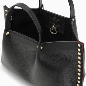 VALENTINO GARAVANI Stunning Black Calfskin Handbag for Women - SS24 Collection