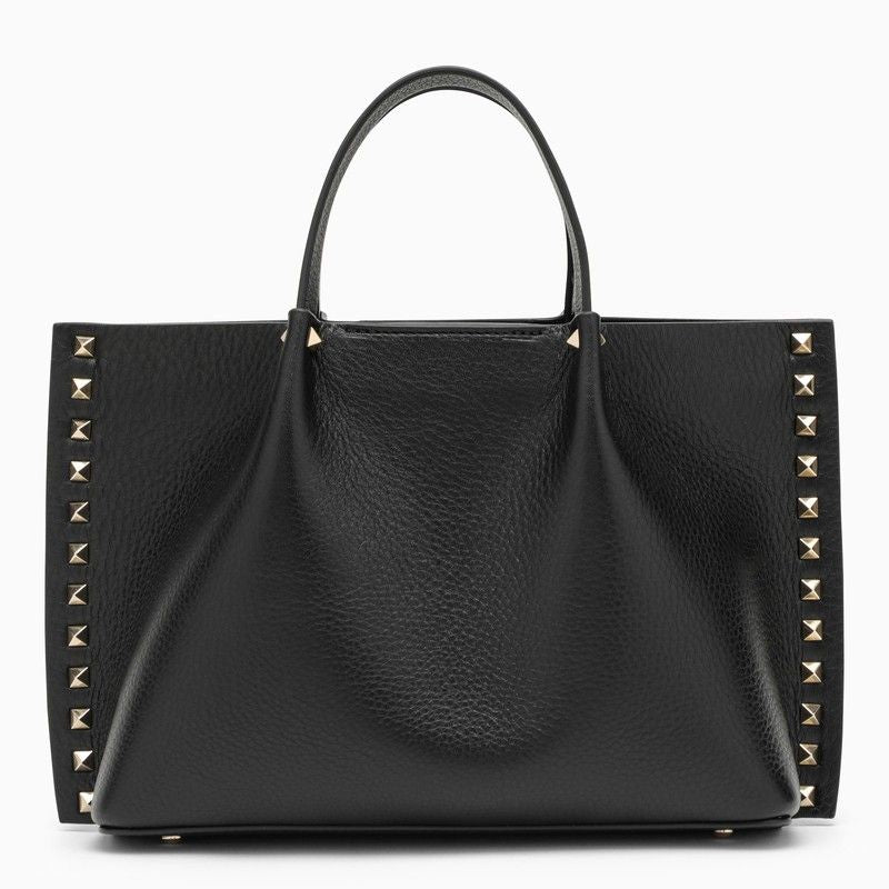 VALENTINO GARAVANI Stunning Black Calfskin Handbag for Women - SS24 Collection