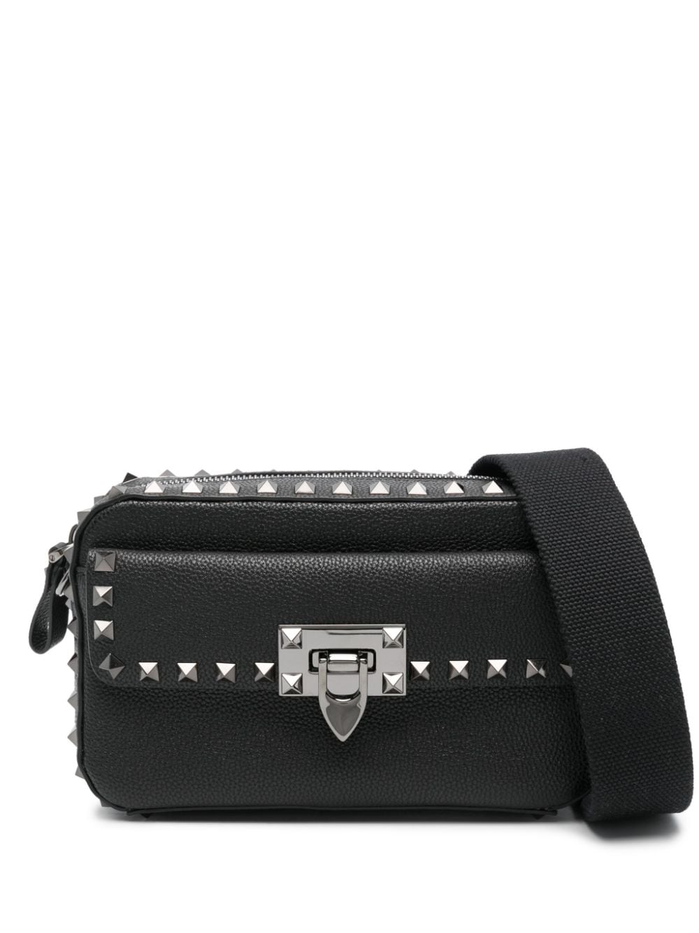 VALENTINO GARAVANI Elegant Rockstud Leather Mini Crossbody Handbag