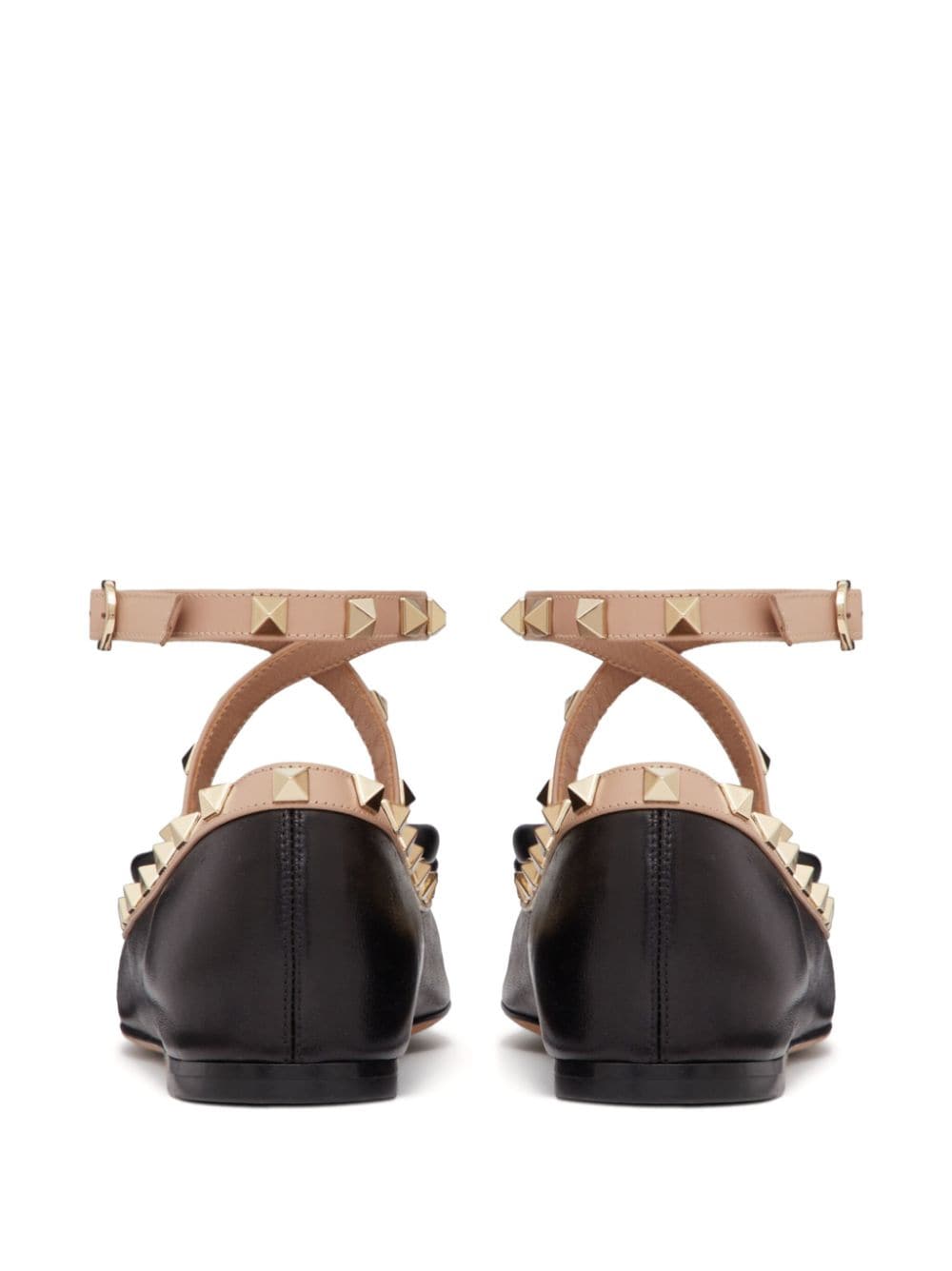 VALENTINO GARAVANI Studded Leather Ballerina Shoes for Women