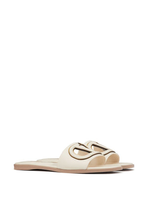 VALENTINO GARAVANI Stylish VLOGO Cut-Out Sandals in White for Women - SS24 Collection