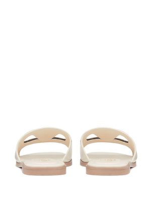 VALENTINO GARAVANI Stylish VLOGO Cut-Out Sandals in White for Women - SS24 Collection