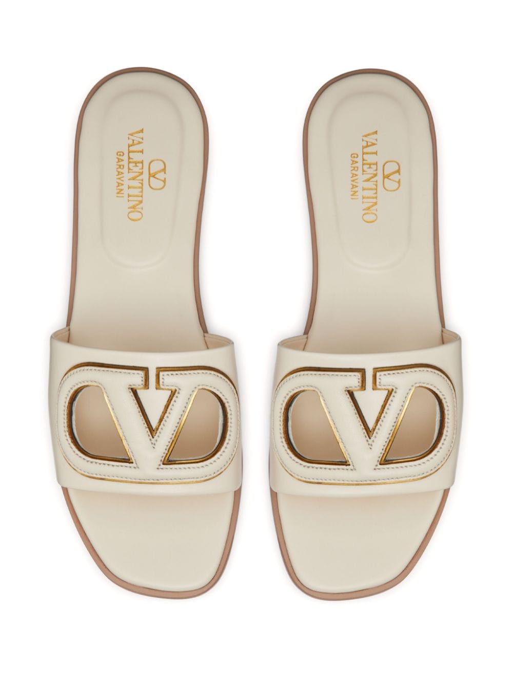 VALENTINO GARAVANI Stylish VLOGO Cut-Out Sandals in White for Women - SS24 Collection