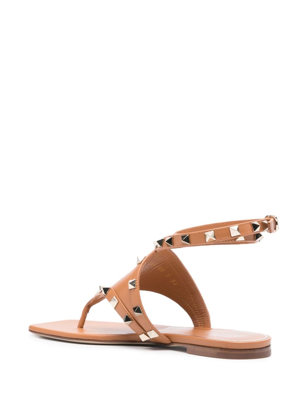 VALENTINO Almond Beige Studded Sandals for Women