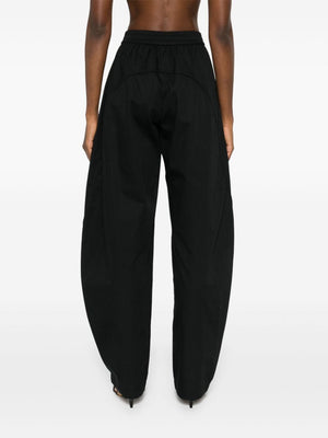 ALEXANDER WANG Chic Black Track Pants with Piping Detail