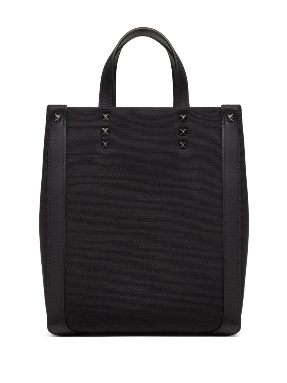 VALENTINO GARAVANI Mini VLTN Canvas Tote with Rockstud Detail