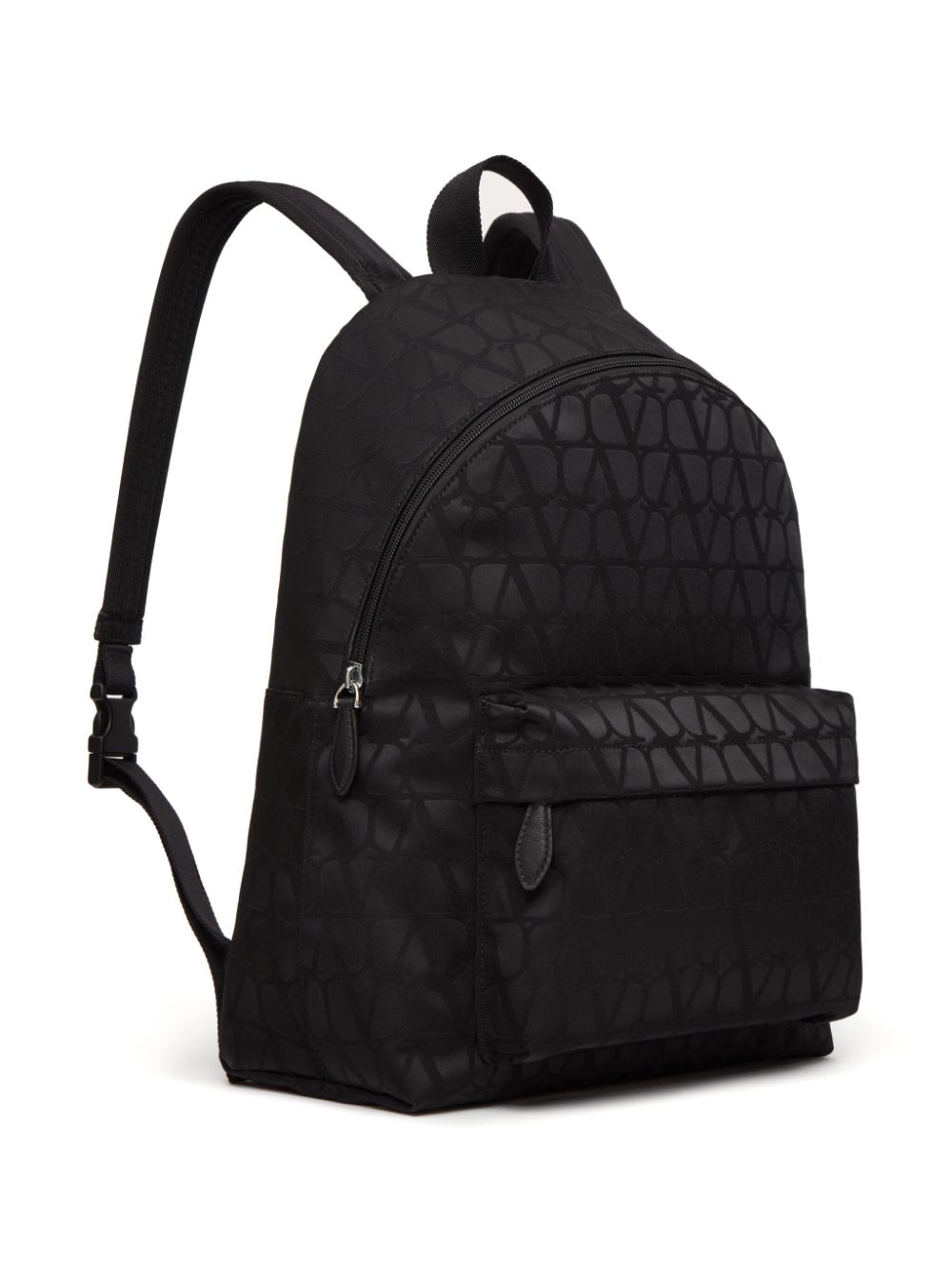 VALENTINO GARAVANI Black Toile Iconographe Backpack for Men