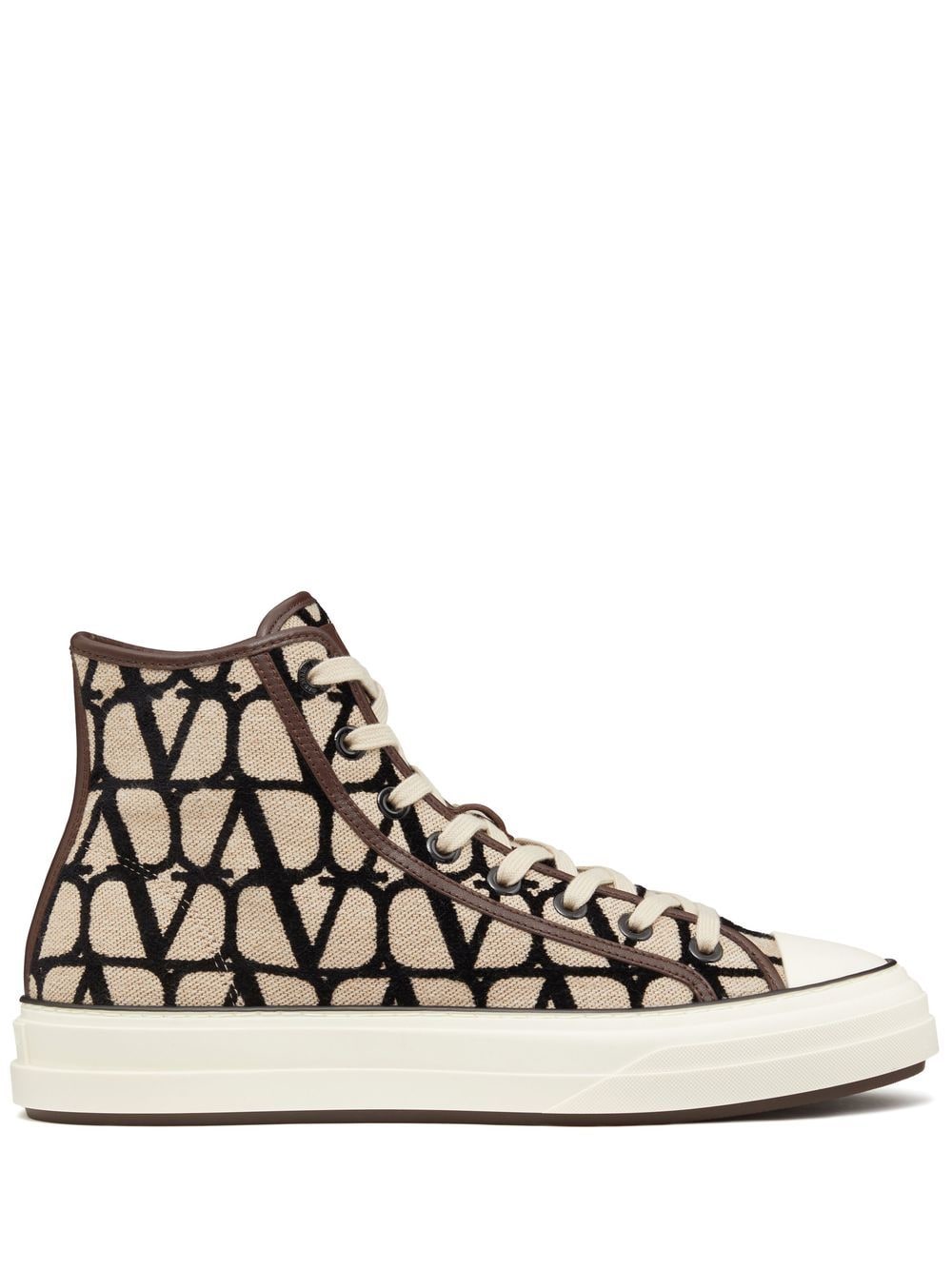 VALENTINO GARAVANI Beige Men's Sneakers for 2024 Season