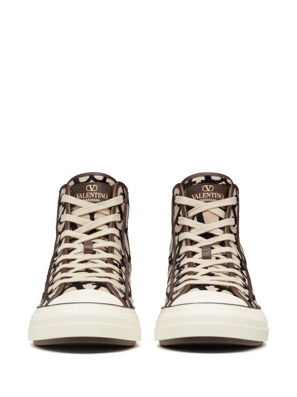 VALENTINO GARAVANI Beige Men's Sneakers for 2024 Season