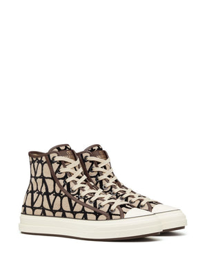 VALENTINO GARAVANI Beige Men's Sneakers for 2024 Season