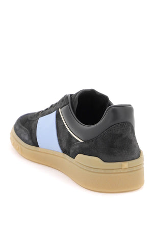 VALENTINO GARAVANI Beige and Black Leather Trainers for Men