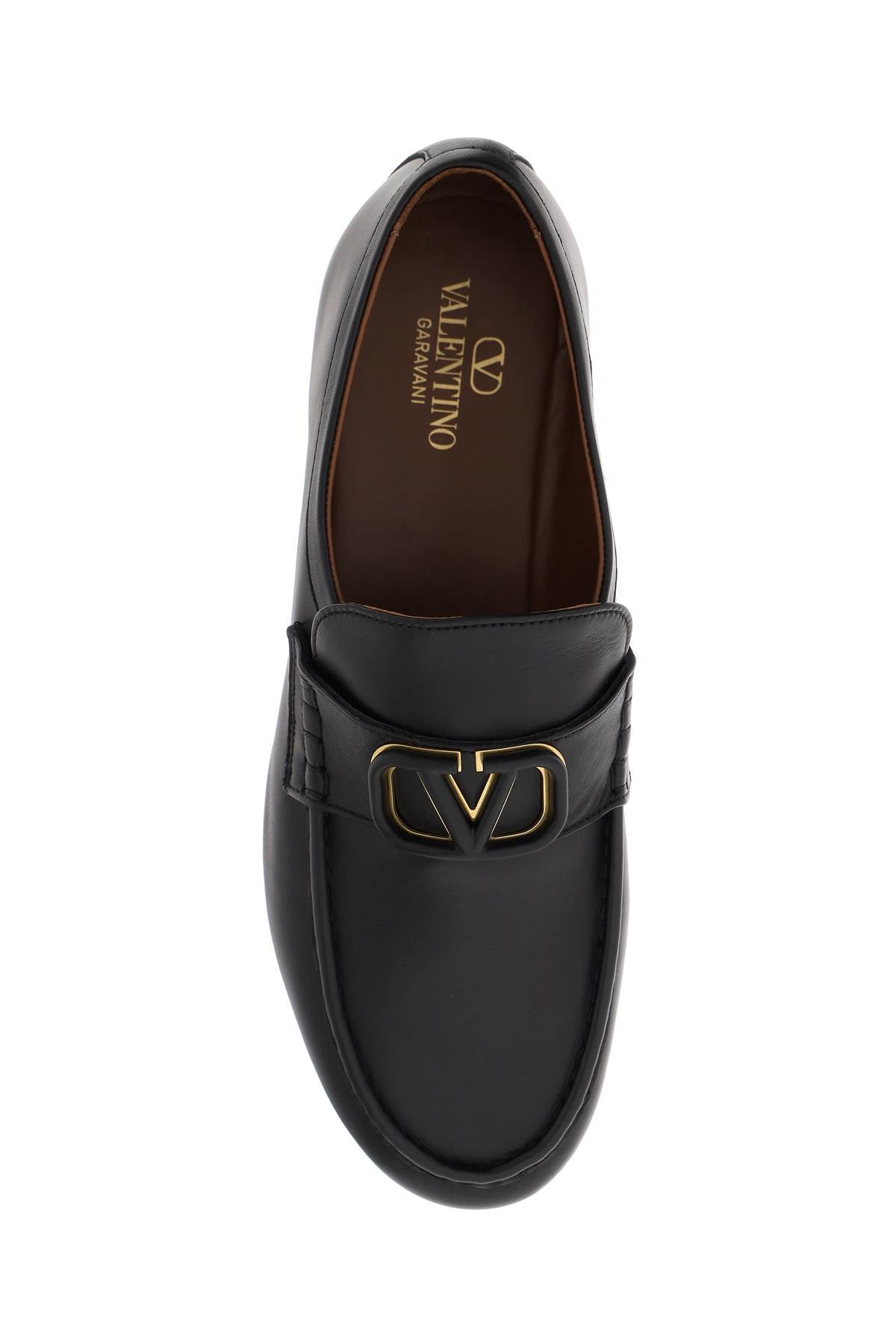 VALENTINO GARAVANI Signature Calfskin Nappa Loafers for Men