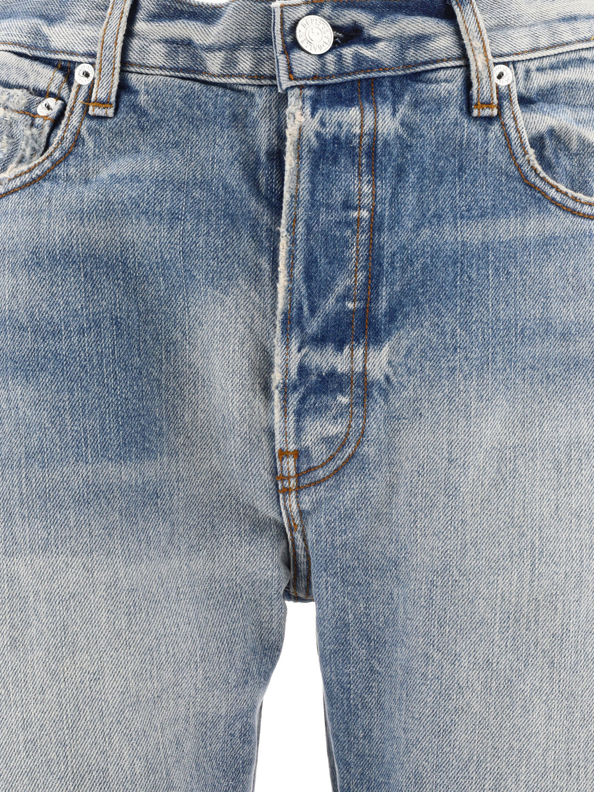 GALLERY DEPT. MEN'S Light Blue Cotton Jeans for SS24