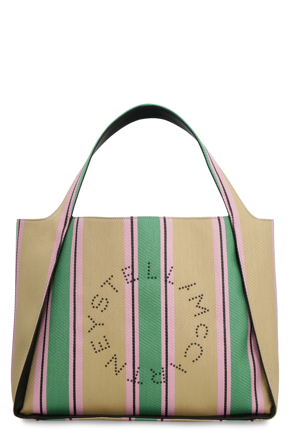 STELLA MCCARTNEY Multicolor Striped Tote Handbag for Women - Sustainable and Stylish