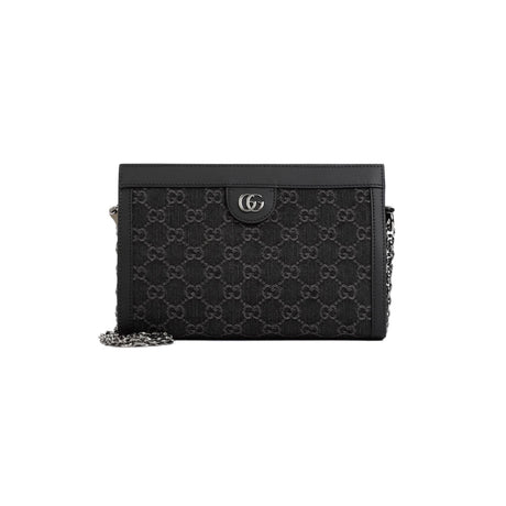 GUCCI Mini Shoulder Handbag in Classic Black and Grey