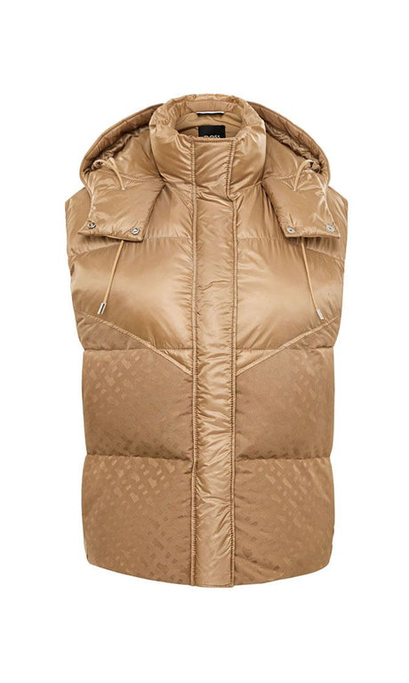 BOSS Elegant Beige Women's Outerwear for FW24