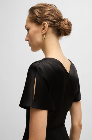 BOSS Elegant Black Dress - Perfect for Fall 2024