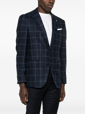 BOSS Checkered Design Men's Jacket