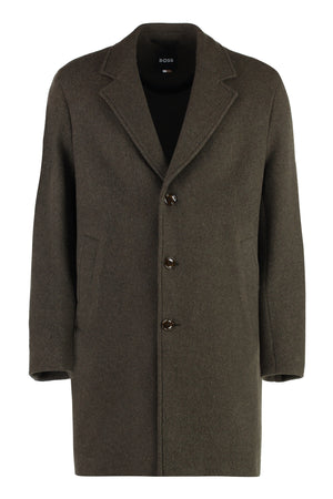 BOSS Single-Breasted Wool Jacket for Men