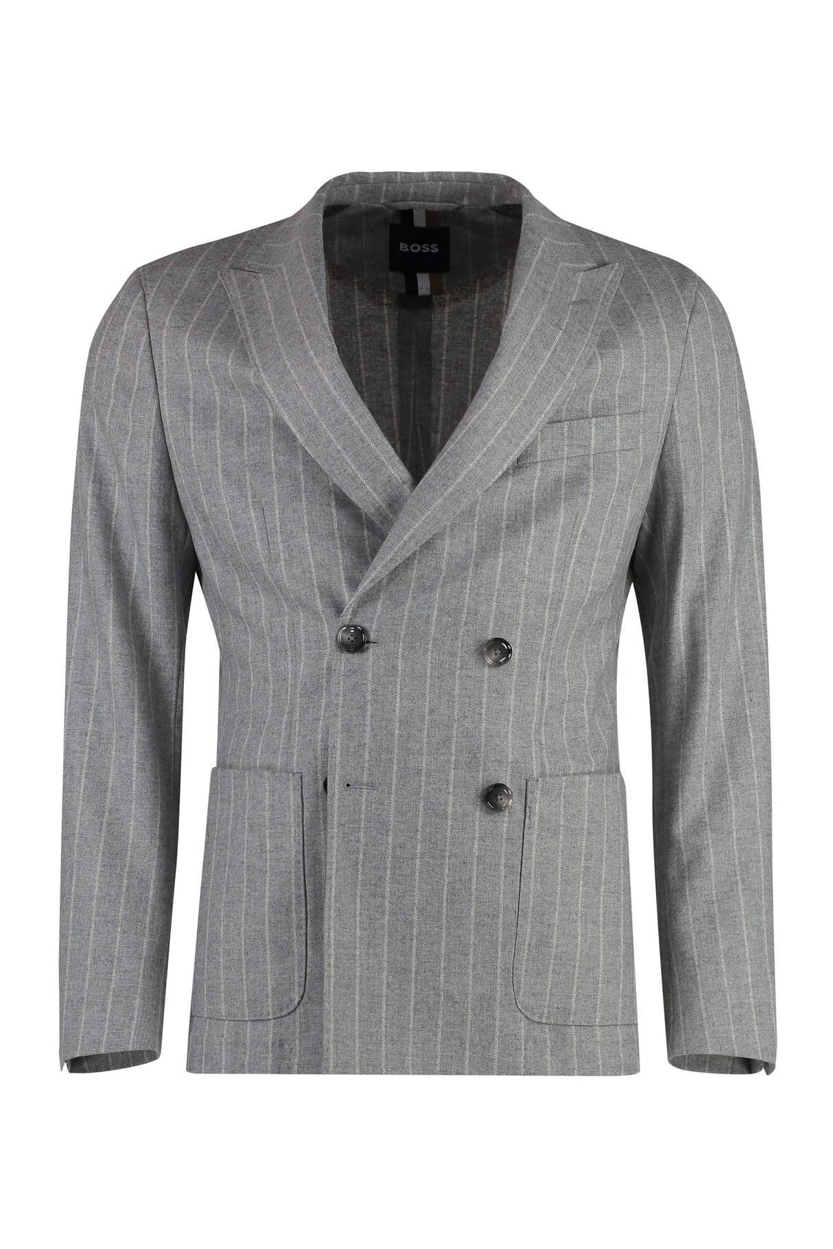 BOSS Pinstriped Wool Two-Piece Suit for Men