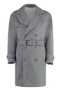 BOSS Flannel Trench Jacket for Men