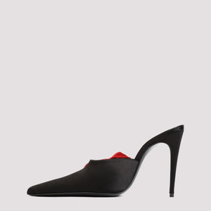 MAGDA BUTRYM Black Viscose Sandals with 11cm Heels for Women