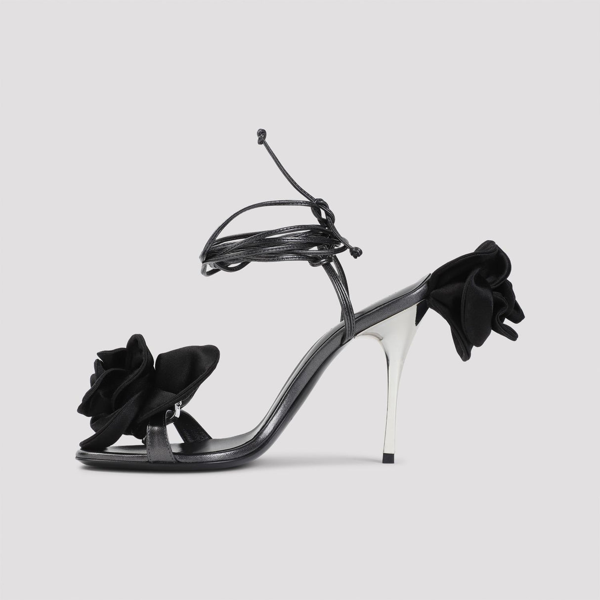 MAGDA BUTRYM Chic Floral Leather Sandals for Women