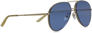 Kính mát Aviator với ống kính màu xanh dành cho phụ nữ