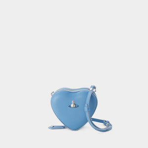 VIVIENNE WESTWOOD Navy Blue Mini Heart Crossbody Bag for Women