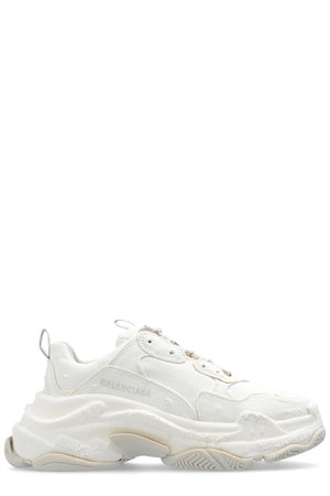 BALENCIAGA Triple S Abaca Sneakers for Women in Tan for SS24