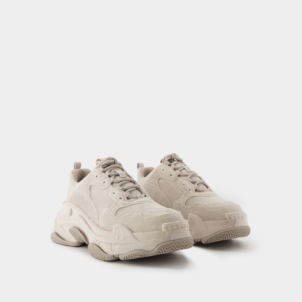 BALENCIAGA Triple S Beige Chunky Sneakers