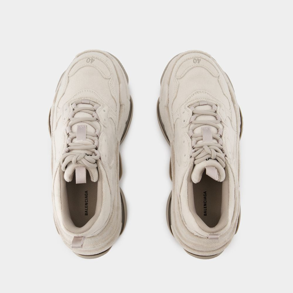 BALENCIAGA Triple S Beige Chunky Sneakers