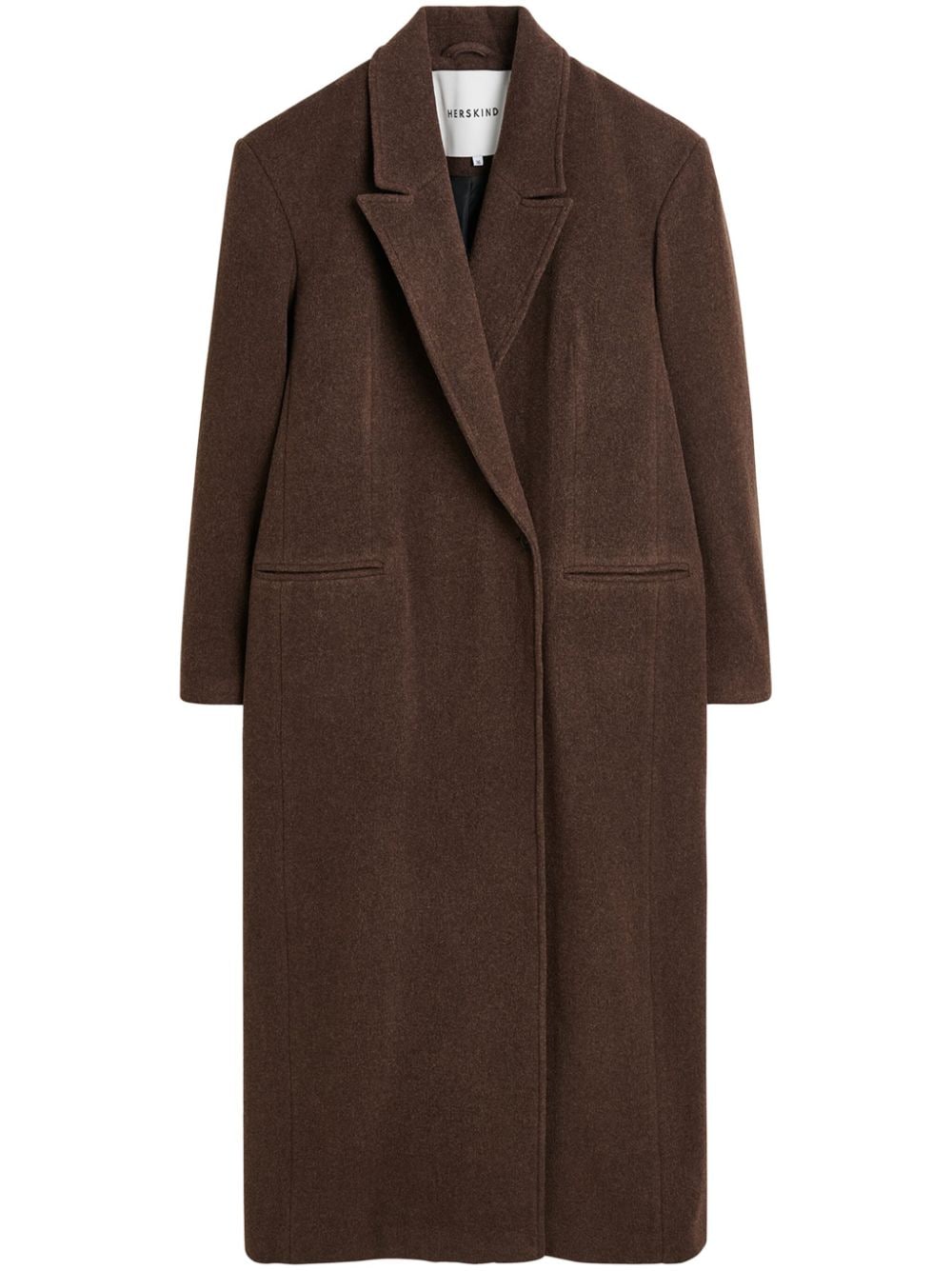 HERSKIND Wool Long Double-Breasted Jacket