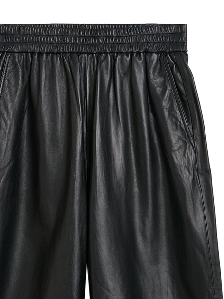 HERSKIND Cropped Leather Trousers