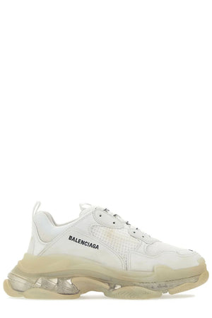 BALENCIAGA Triple S Clear Sole White Low Top Sneakers