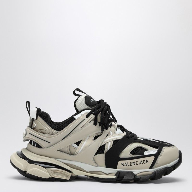 BALENCIAGA Stylish Women's Track Sneakers - Beige & Black