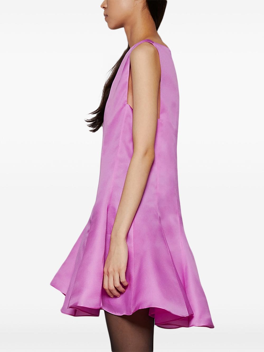 KHAITE Orchid Pink Silk Mini Dress