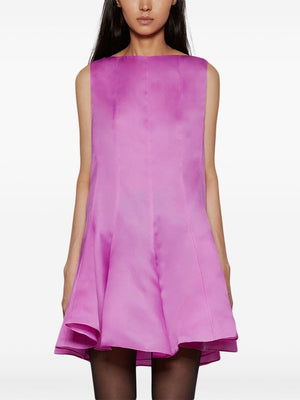 KHAITE Orchid Pink Silk Mini Dress