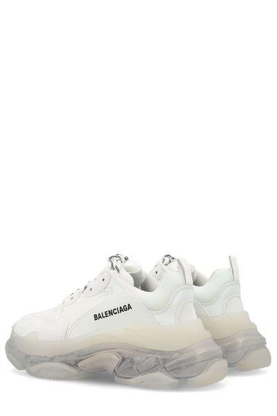 BALENCIAGA Premium Triple S Sneakers - White Women's FW23