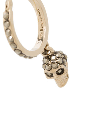 ALEXANDER MCQUEEN Skull Hoop Earrings