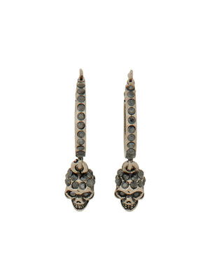 ALEXANDER MCQUEEN Skull Hoop Earrings