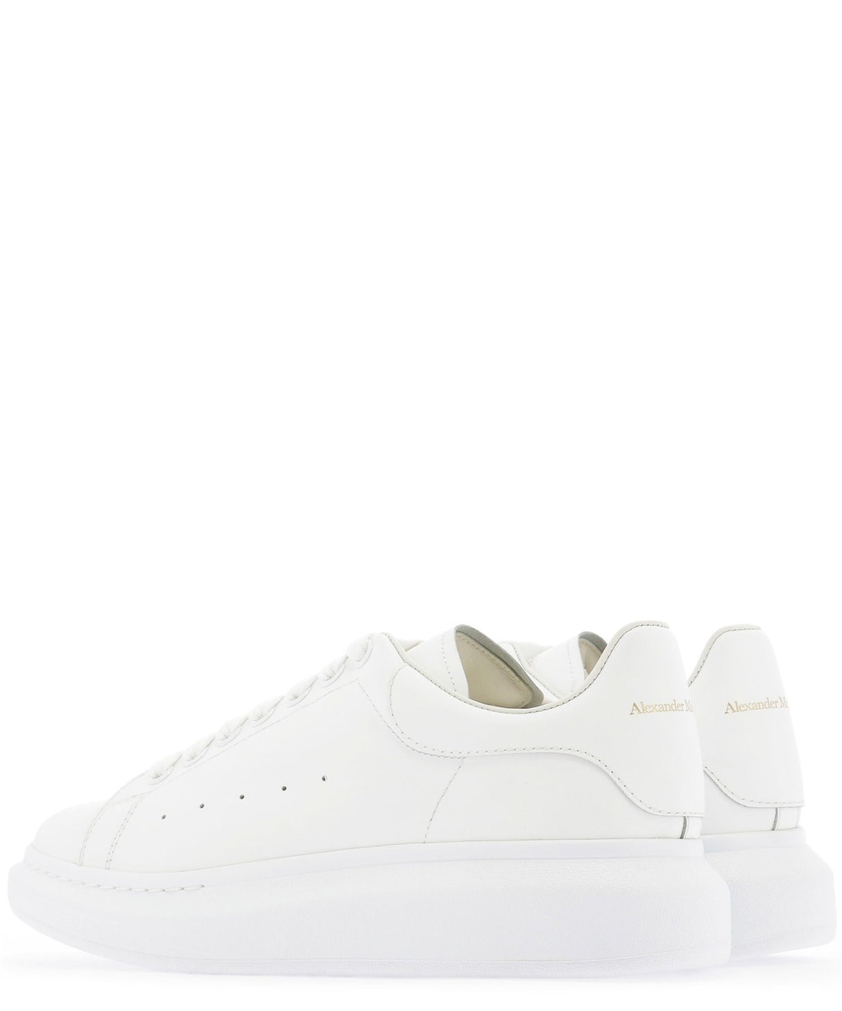 ALEXANDER MCQUEEN Men's White Oversized Lace-Up Sneakers for FW23