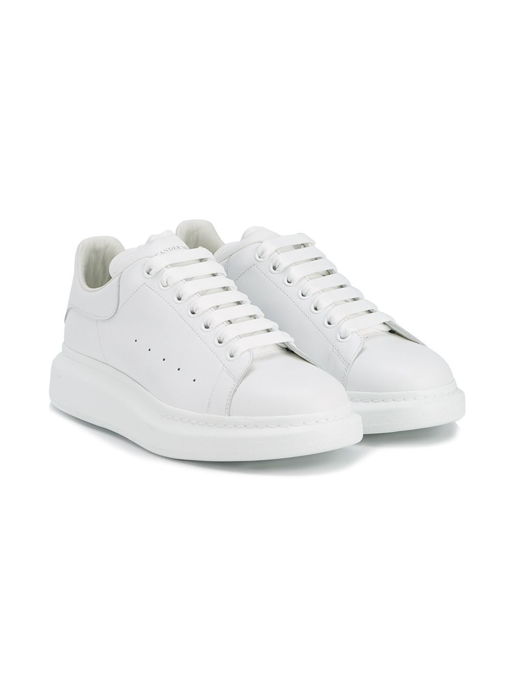 ALEXANDER MCQUEEN Men's White Oversized Lace-Up Sneakers for FW23