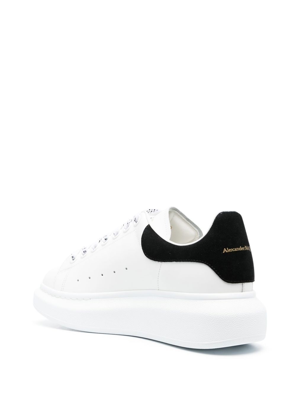 ALEXANDER MCQUEEN Contrasting Suede Women's Sneakers with Thick Sole