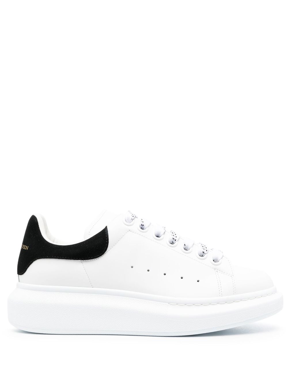 ALEXANDER MCQUEEN Contrasting Suede Women's Sneakers with Thick Sole
