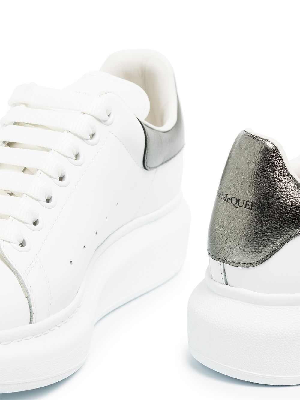 ALEXANDER MCQUEEN Oversized Leather Sneakers for Women