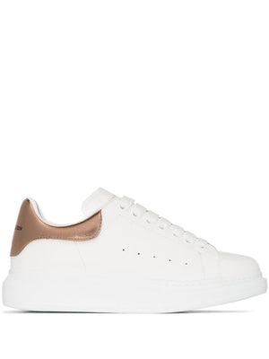 ALEXANDER MCQUEEN Stylish and Trendy Oro Rosa Oversized Leather Sneakers for Women - FW23