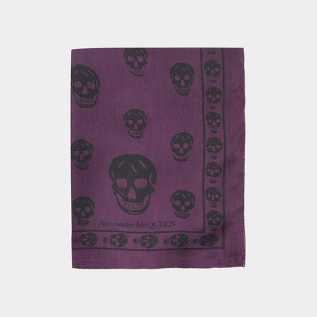 ALEXANDER MCQUEEN Chic Skull Chiffon Scarf for Women