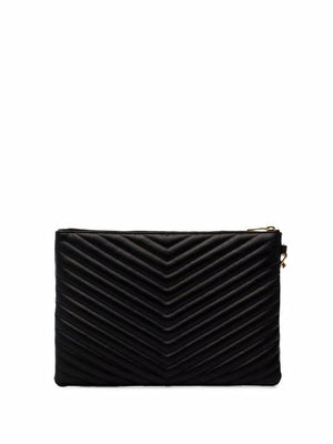 SAINT LAURENT Sophisticated Nero Pouch for the Modern Woman